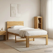 Letto Singolo con Testiera ROSTOCK Bianco 90 x 190 cm 903400