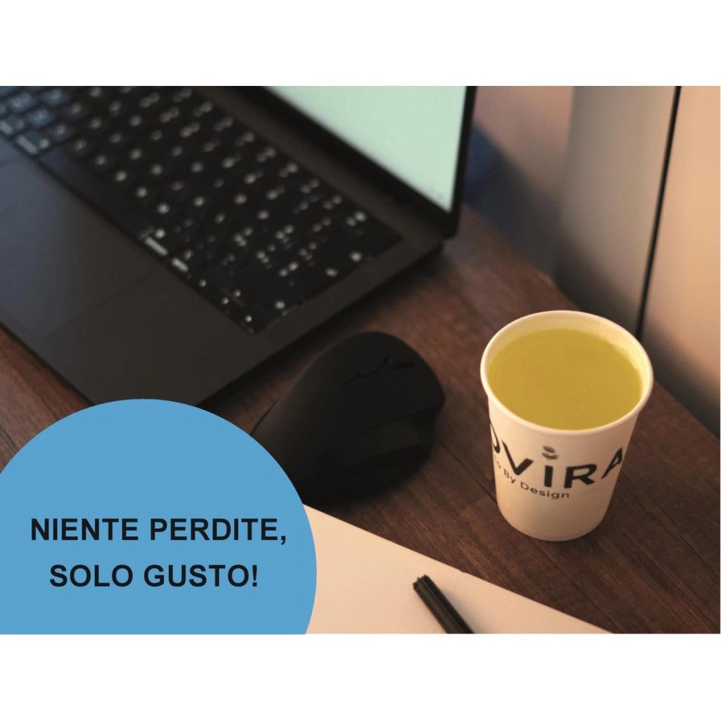 BIOVIRA 50 Bicchieri di Carta da 240 ml Monouso Biodegradabili – Ideali per Acqua e Bevande Calde e Fredde, Alternativa Ecologica ai Bicchieri di Plastica Usa e Getta per Feste e Ufficio