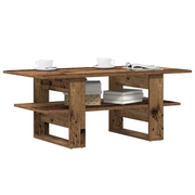 Tavolino da Salotto-Tavolino da soggiorno-Tavolo Legno Antico 102x55x42 cm Legno Multistrato 906370