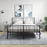 Comodini 2pz-Set di 2 Tavolino da notte Grigio Cemento 40x35x50 cm in Legno Multistrato 331808
