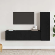 Set mobile TV 3 pcs Rovere Nero 130,5 x 30 x 140 cm 3333053