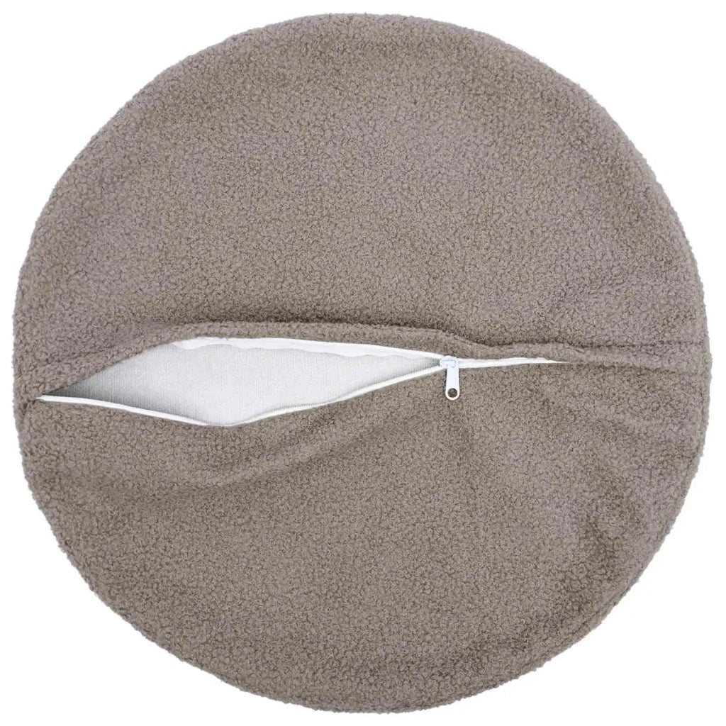 Federa 6 pcs HEERLEN Grigio Chiaro Ø 40 cm Bouclé 922294