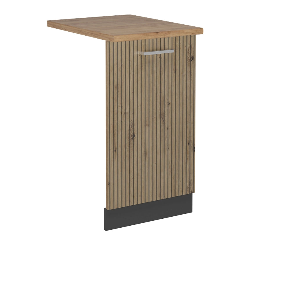 Pannello frontale della lavastoviglie R-Line Rovere artigianale/Antracite 45 cm, PL Rovere Vicco