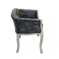 Divano Coleman 107x61x70 h cm in Similpelle Grigio scuro