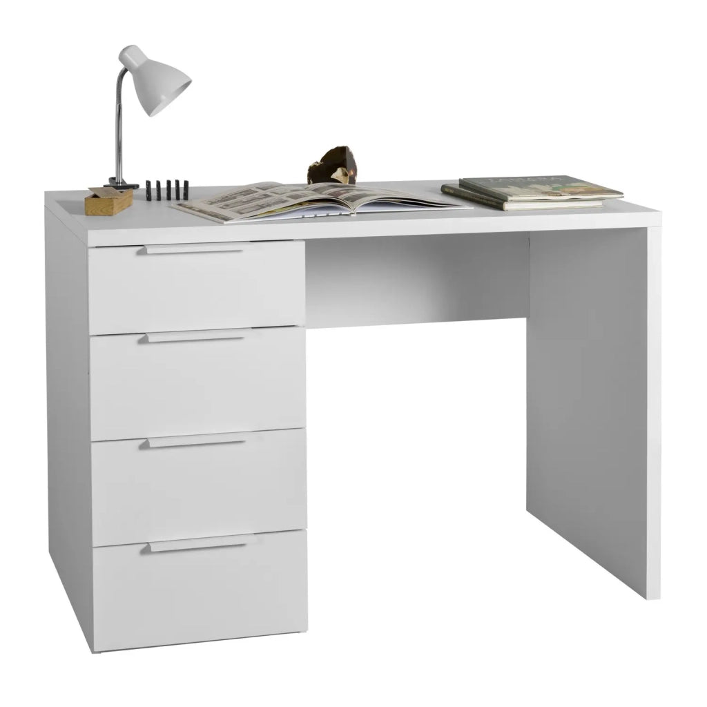 Scrivania Mon bianca 3+1 cassetto FSC cm 110x59,6x75,4h