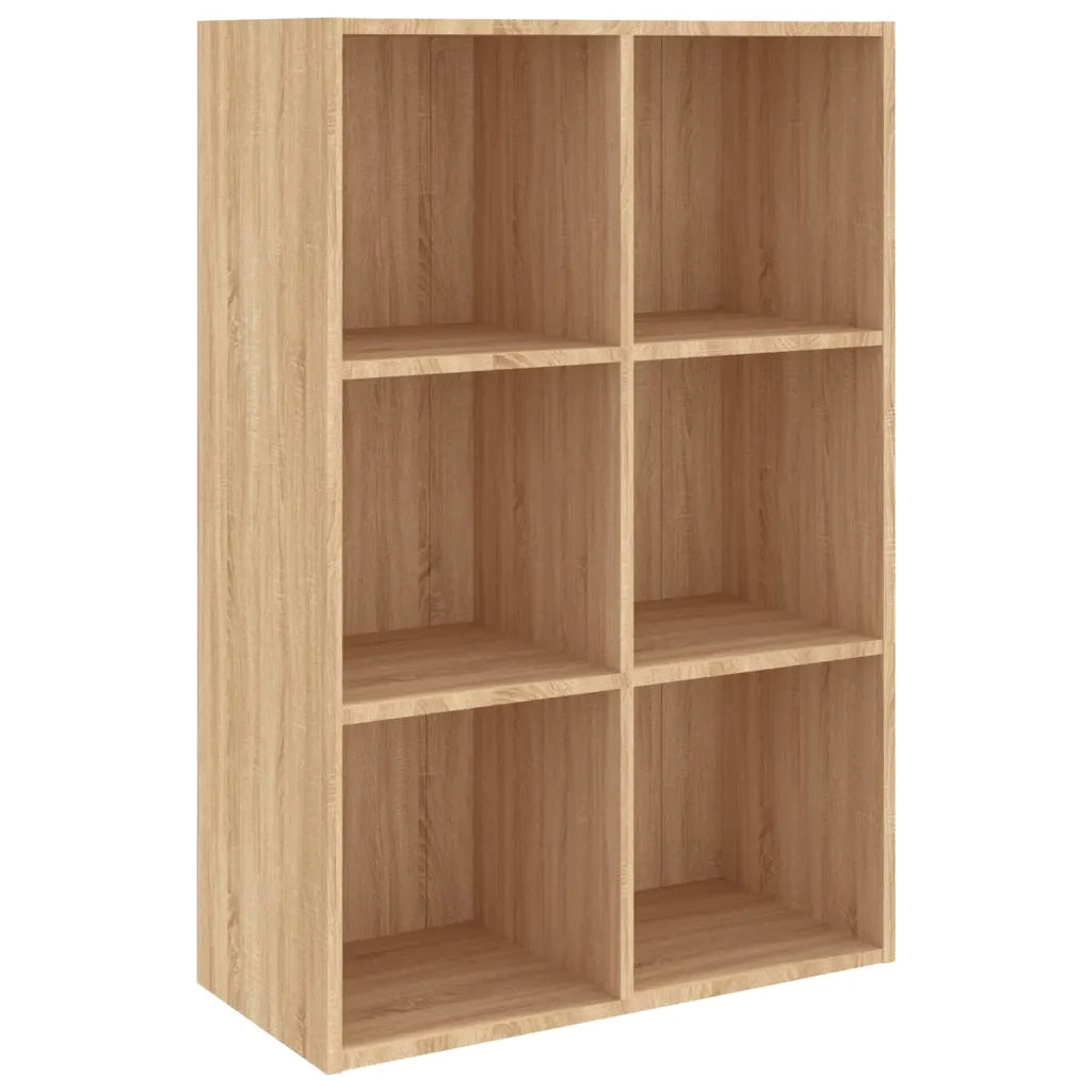 Libreria-Credenza-Armadietto Portaoggetti Rovere Sonoma 66x30x98 cm Legno Multistrato
