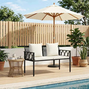 Panchine da esterno 2 -Seater 116 x 56 x 75 cm polyrattan 42025352
