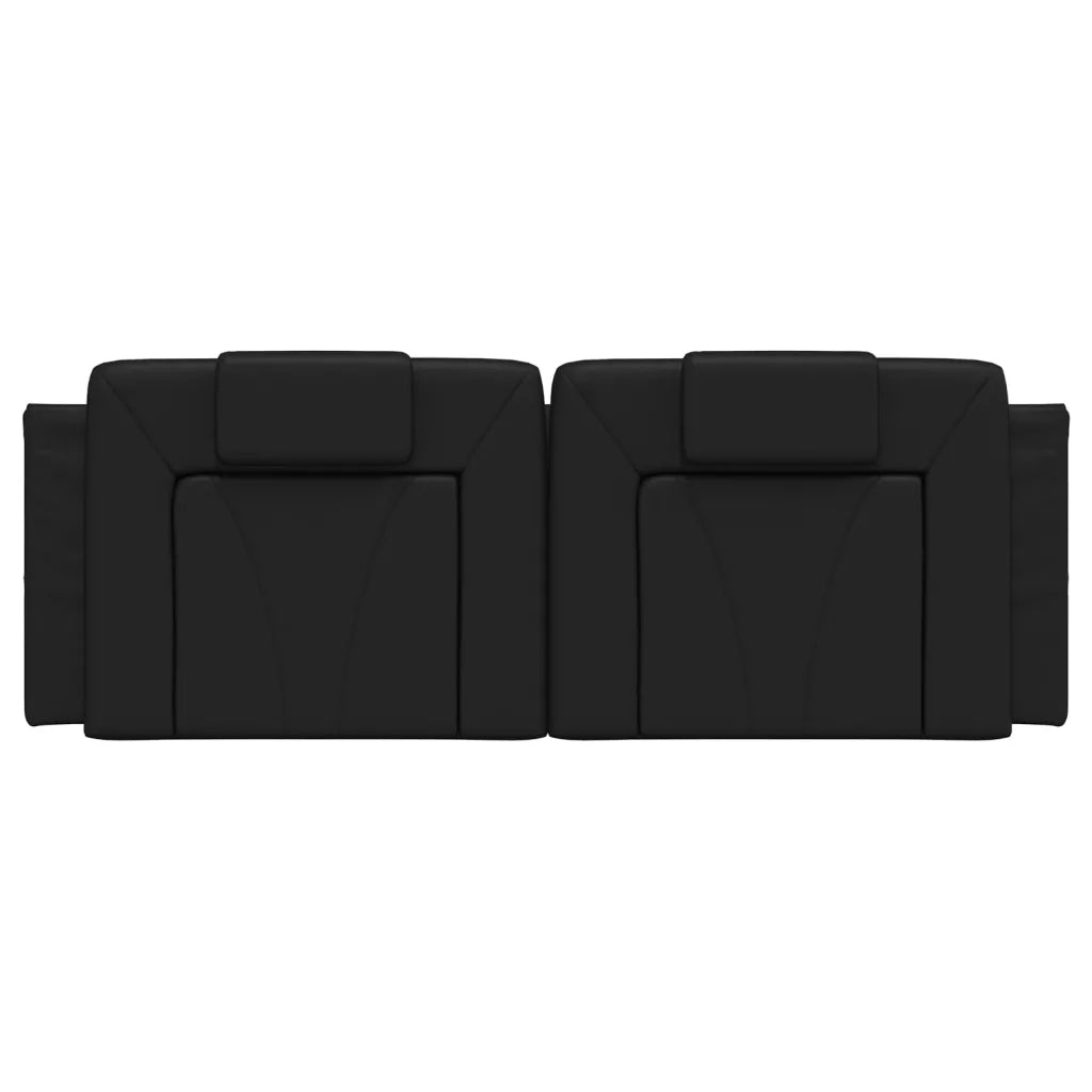 Cuscino Testiera-Cuscino per Testiera Viana Nero 152 cm in Similpelle