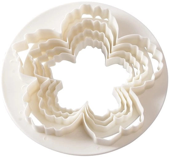 Decorazioni per Torte Fiori di Pieno Foglie di Fiori Forme di Fiori 4 pezzi Fondant Modelli per Biscotti Set per Cucina Cottura Halloween e Natale