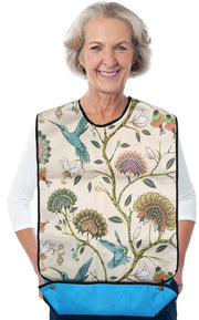 Slitte per adulti, protezione impermeabile e lavabile per abbigliamento durante i pasti, grembiule elegante per signore, multicolore