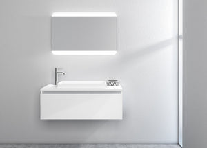 Mobile Bagno Sospeso 100cm TFT Ibiza Bianco Specchio