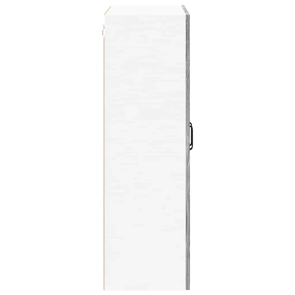 Pensile da cucina | Mobile in vetro da parete PORTO Grigio Sonoma 60 x 31 x 100 cm