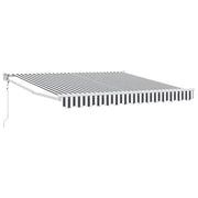 Tenda da Sole | Tenda parasole Antracite e Bianca 3x2,5 m Tessuto e Alluminio