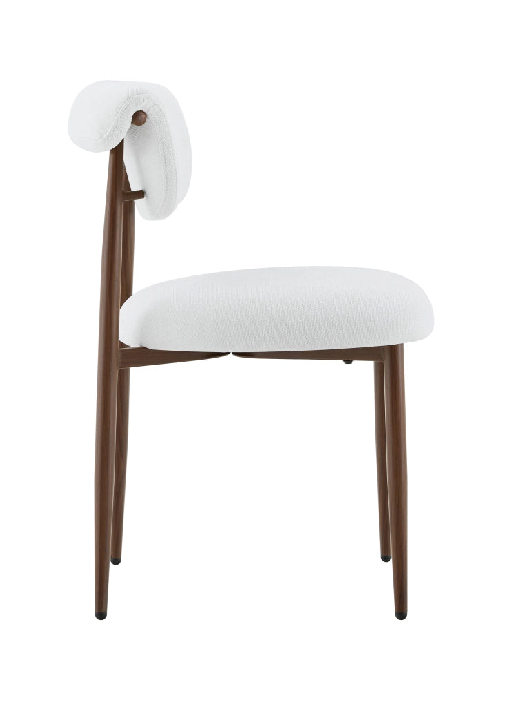 Sedia da Pranzo Imbottita Senza Braccioli con Schienale Curvo ¨C MINIMAL ¨C Tessuto
