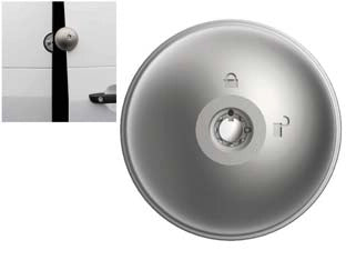 DEFENDER PER SPORTELLI FURGONI UFO 2 8092- - set pz.2 con cifratura unica KA - 1 pezzi MERONI