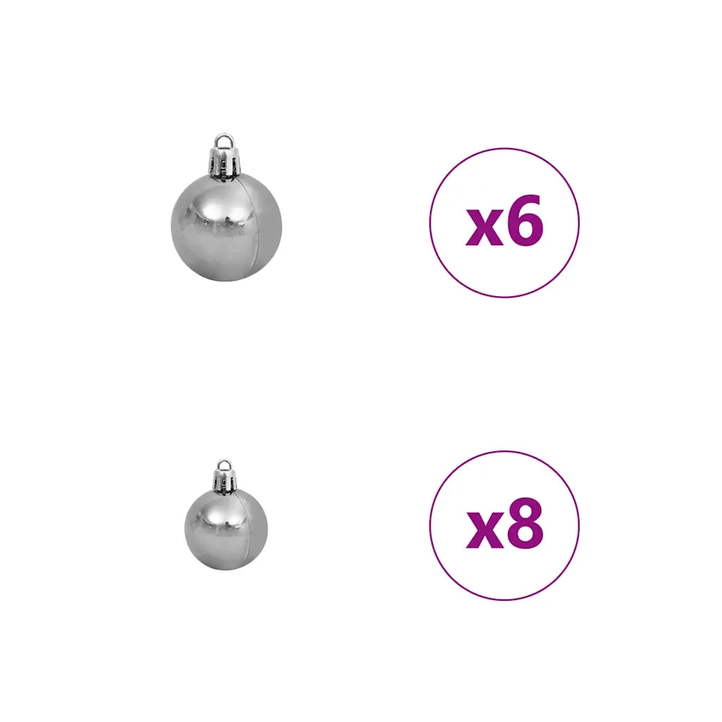 Albero di Natale artificiale con 150 LED Bianco 150 cm 3396032