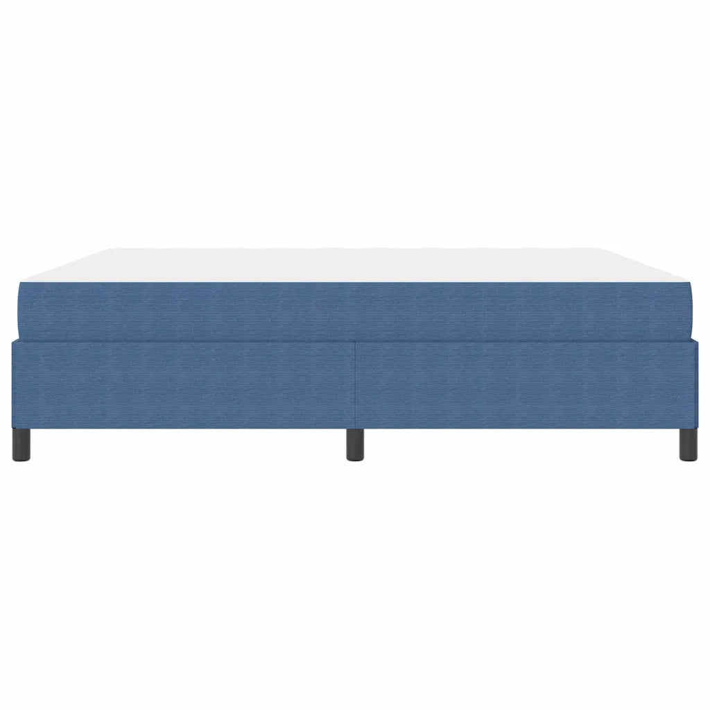 Struttura del letto con materasso Blu 180 x 200 cm Tessuto