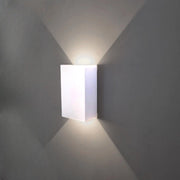 Applique LED da Esterno IP65 Biemissione 10W, 1040 Lumen, Luce Calda 3000K o Naturale 4000K, in Alluminio Bianco, per Giardino, Facciata, Terrazza Colore della luce: Luce Naturale
