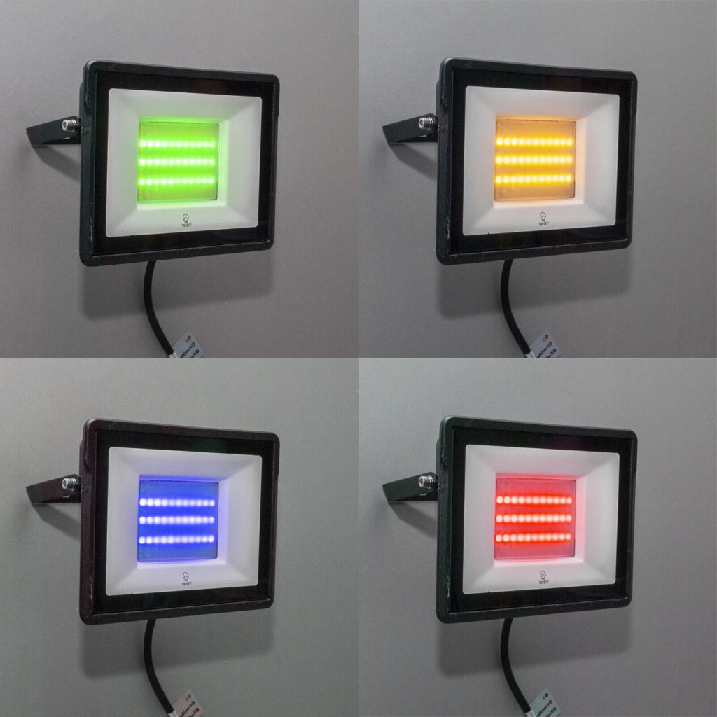 Faro a Led RGB da Esterno IP65 Smart Compatibile Google Alexa da 50W Proiettore