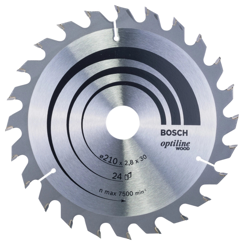 2608640621 - Lama per sega circolare Optiline Wood 210 x 30 x 2,8 mm, 24