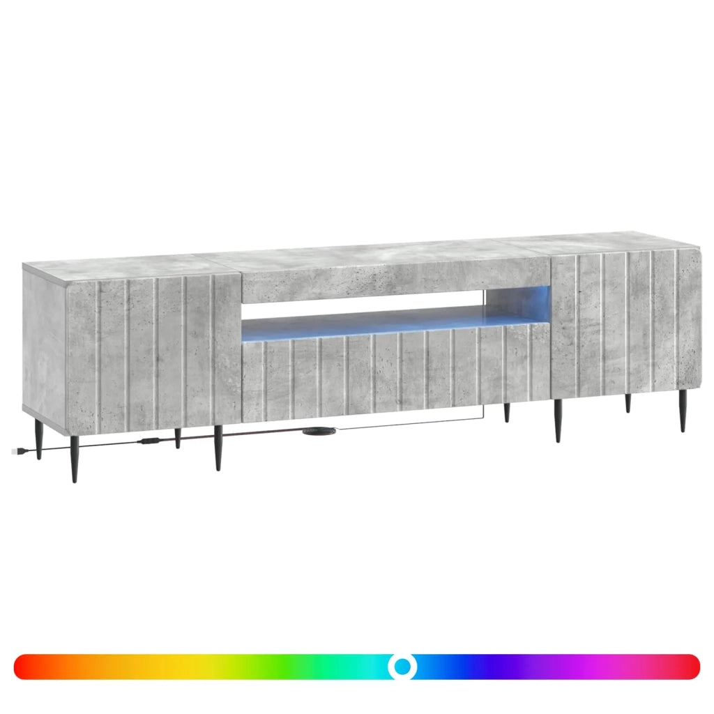 Mobile TV LED Grigio Cemento Legno ingegnerizzato 896468