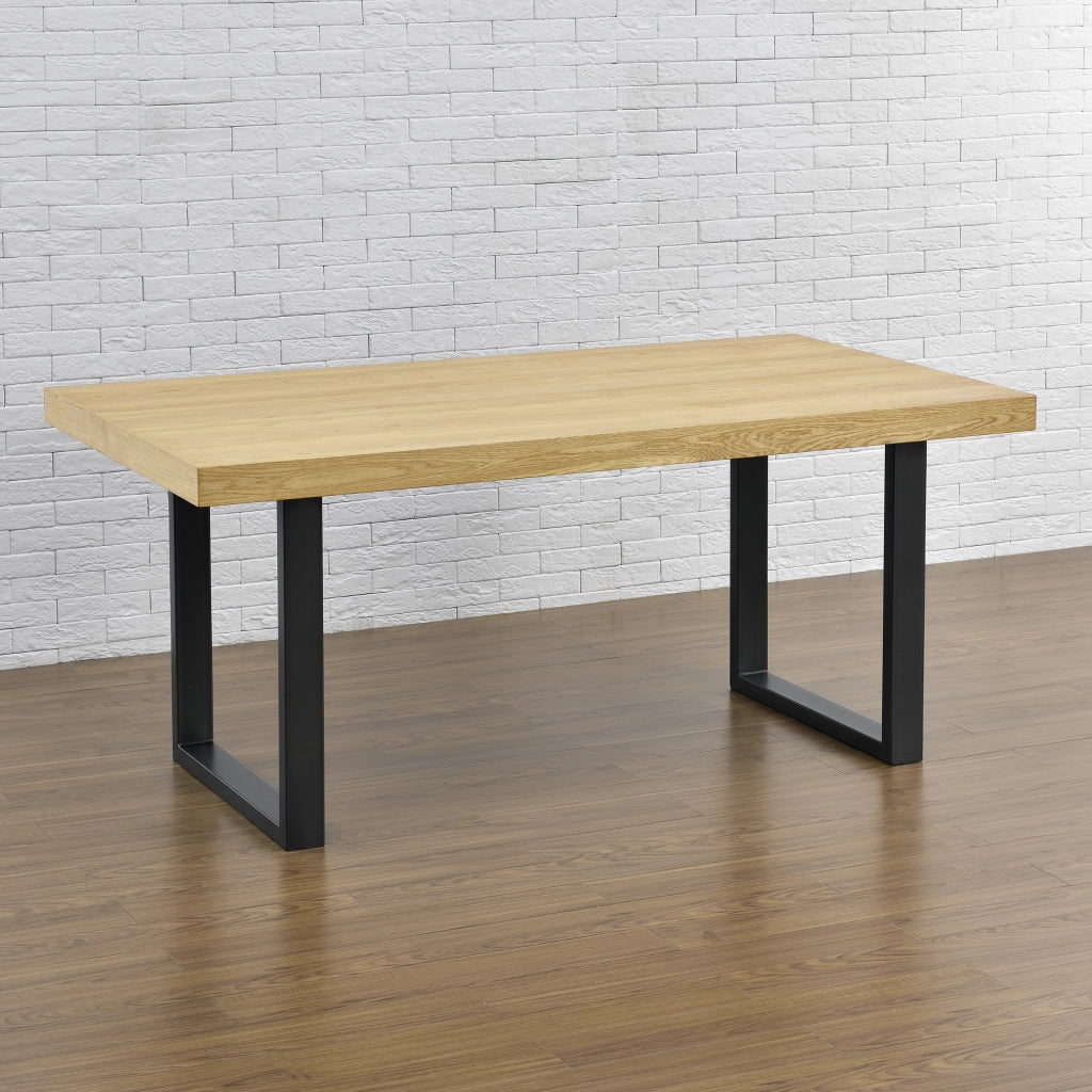 Set di 2 Gambe Rettangolari 'Makers' in Acciaio per Mobili Fai da Te (LxA) 70 x 72 cm - Nero [en.casa]