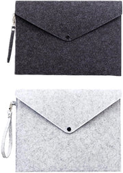 Documentario A5 - Pochette Leggera - Portatile - Foderata - Chiusura a Patta - Organizzatore Mobile - Materiale Sostenibile - Cartellone Documentario