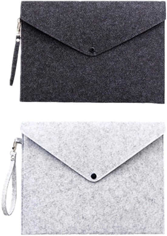 Documentario A5 - Pochette Leggera - Portatile - Foderata - Chiusura a Patta - Organizzatore Mobile - Materiale Sostenibile - Cartellone Documentario