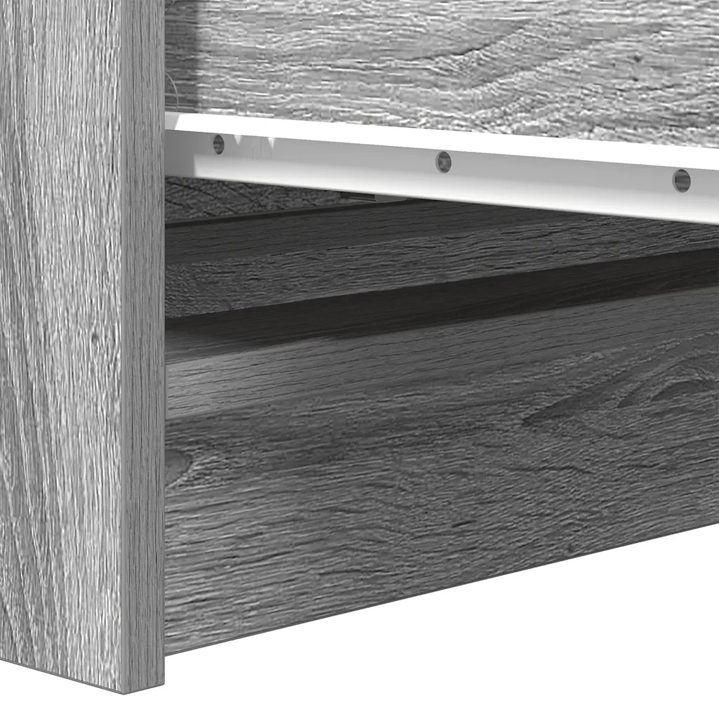 Credenza Grigio Sonoma 80x35x76 cm in Legno Multistrato 861738