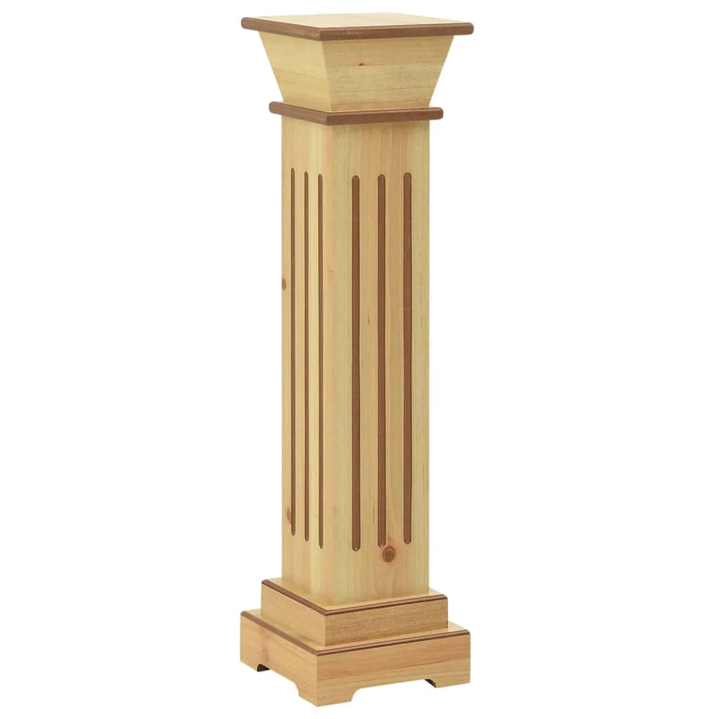 Portavasi a colonna quadrata legno chiaro 17 x 17 x 66 cm MDF marrone 02_0045031