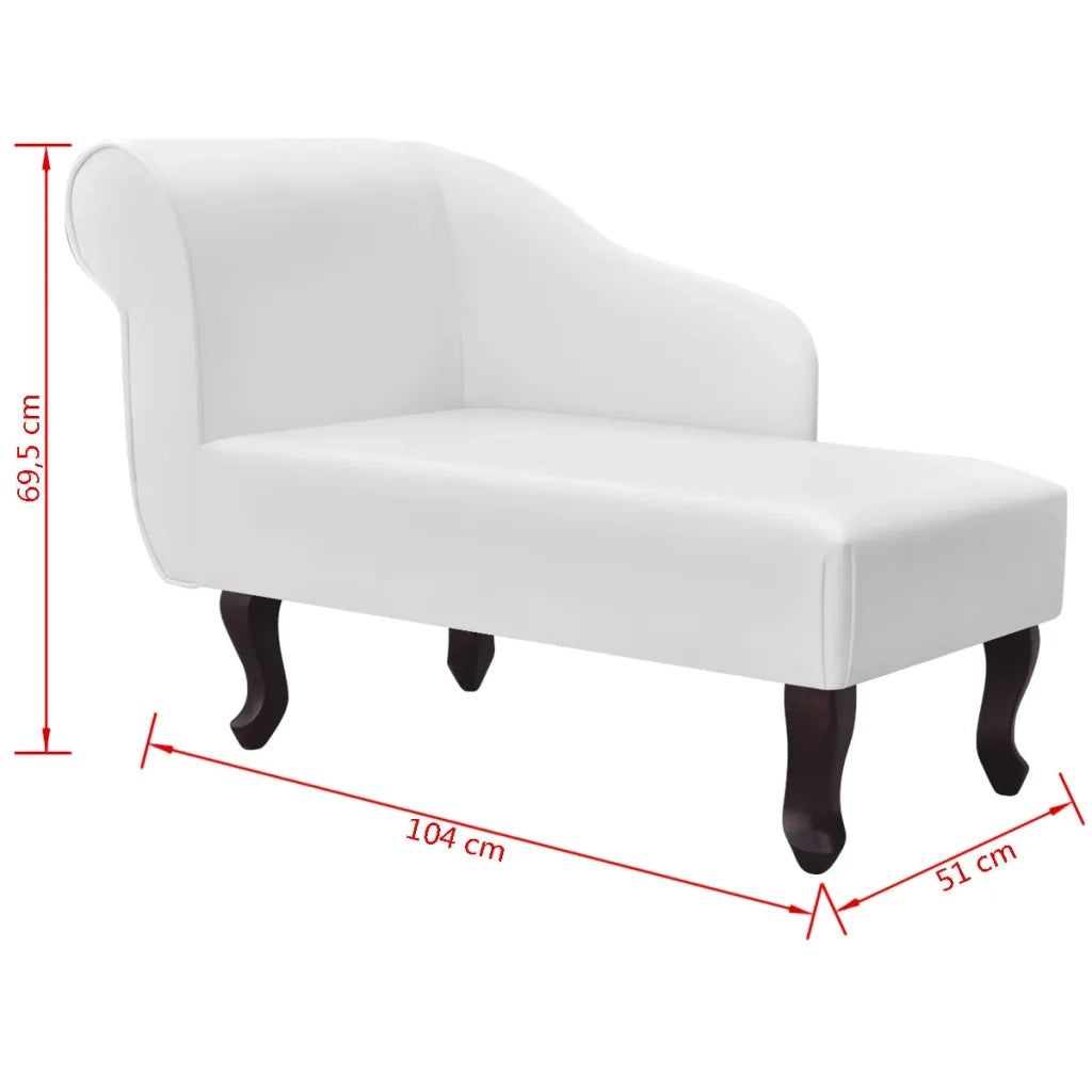 Sedia a Sdraio Bianca in Similpelle CFW7278700