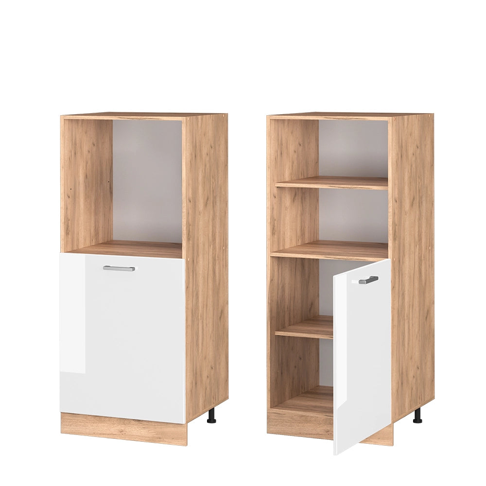 Vicco Mobile per forno da incasso Bianco lucido 60 cm