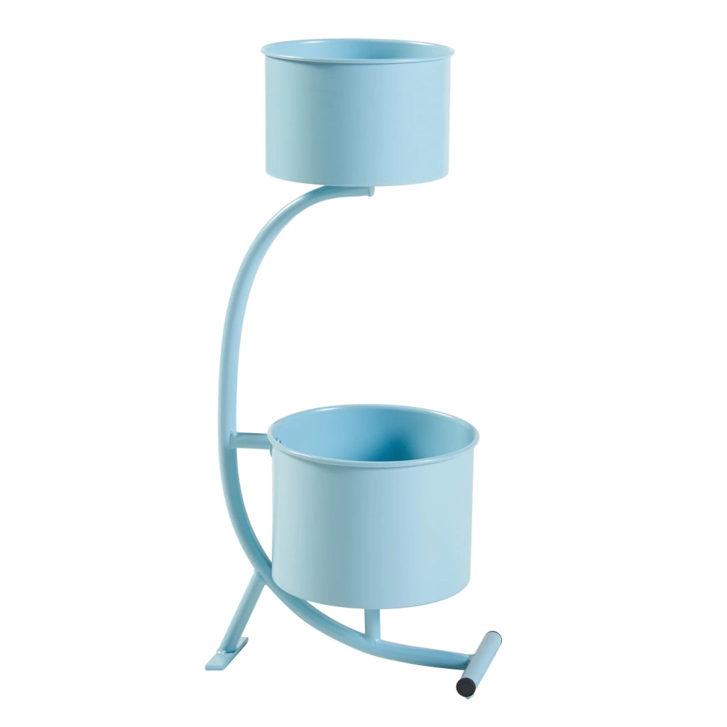 Portavasi da esterno 63 x 29 x 21 cm azzurro 03_0010310