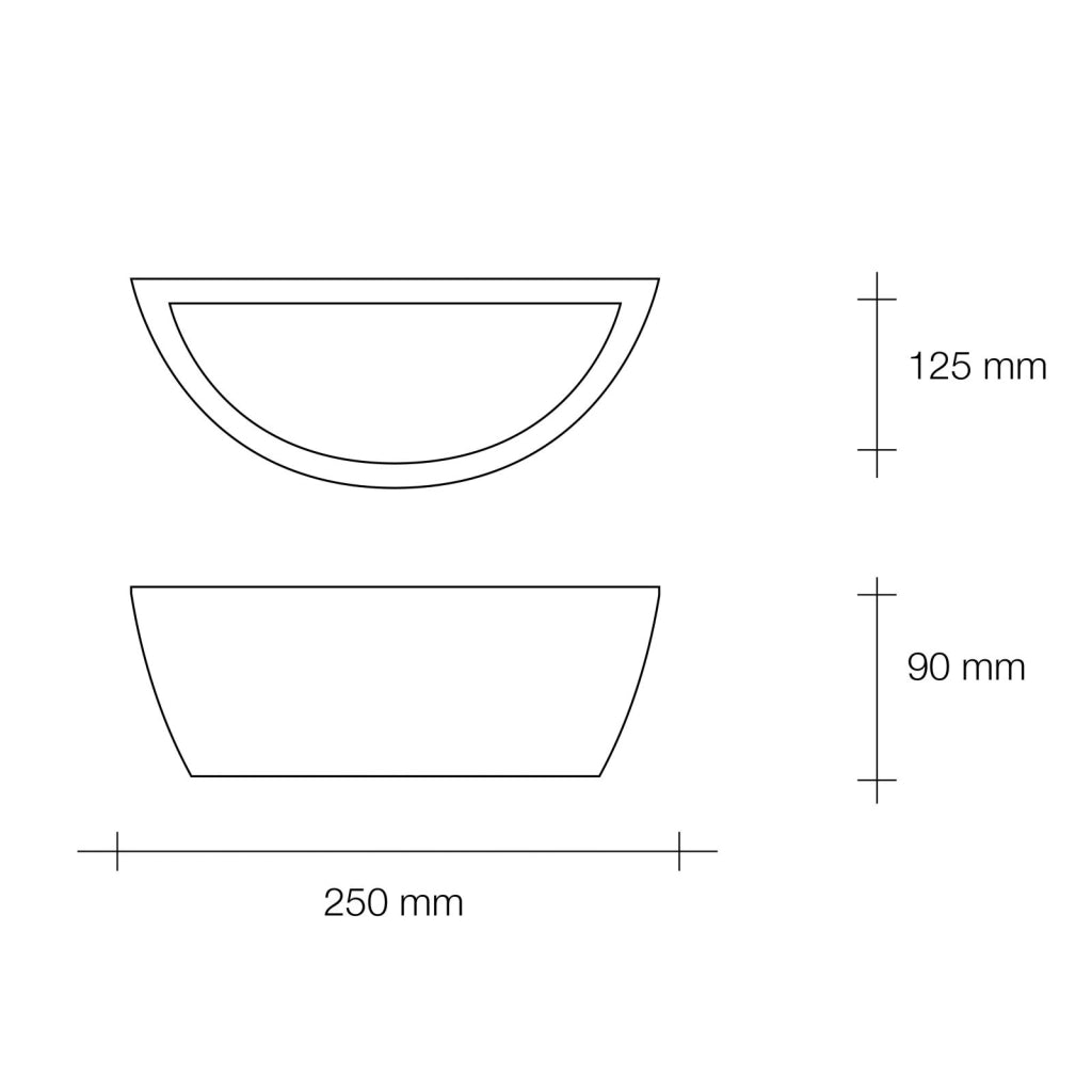 MANTINEA Parete 1 Luce attacco E27 in gesso bianco 25cm