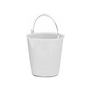 Giganplast 7250P6 Secchio con Becco in Polietilene 21 L Manico Acciaio Cromato Impilabile colore Bianco