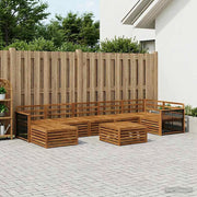 Set di divani da esterno 8 pz Naturale 3383652