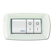 PLACCA MYLIFE 4 MODULI BIANCO