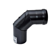 C CURVA A 90 P/STUFA A PELLET C/ISPEZ D  8 CM