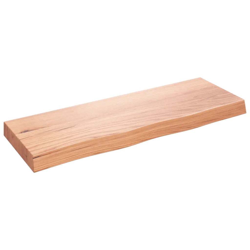 Piano Bagno Marrone 80x30x(2-6) cm Legno Massello Trattato 3156115