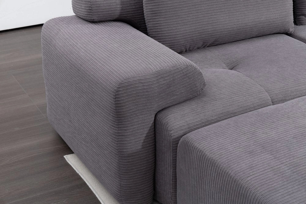 Divano Angolare Modulare con Funzione Letto ¨C Xylo ¨C Cordone, Schiuma Memory