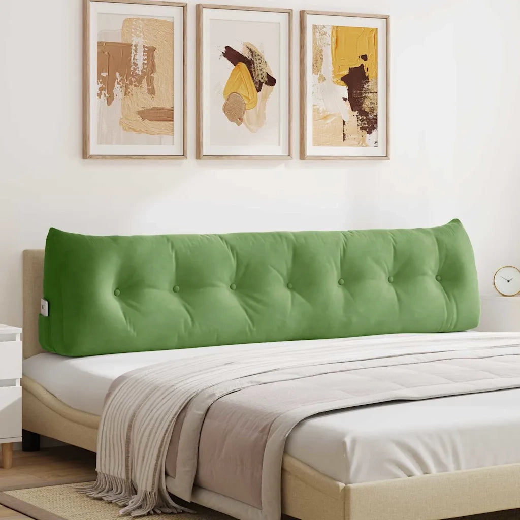 Cuscino per Schiena Verde chiaro 200 x 24 x 50 cm Velluto