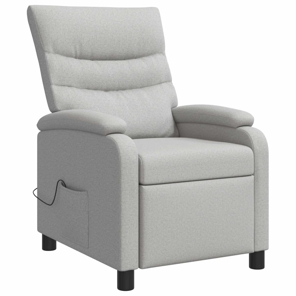 Divano Sedia-Poltrona Massaggiante Grigio Nuvola Tessuto 331676