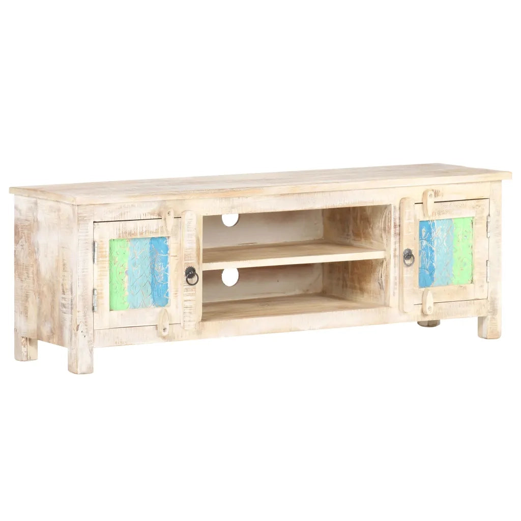 Mobile Porta TV 120x30x40 cm in Legno di Acacia Grezzo 320237