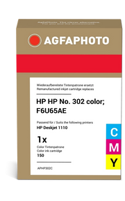 ORIGINAL Agfa Photo Cartuccia d'inchiostro differenti colori APHP302C ~165 Seiten