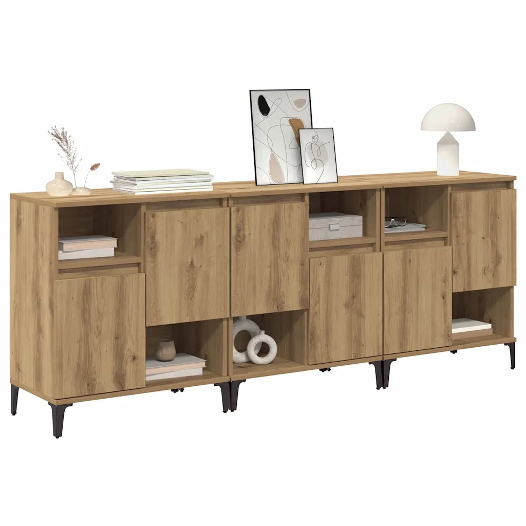 Credenza | Sideboards 3 pcs Rovere artigianale 60 x 35 x 70 cm