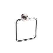 Porta salviette ad anello in acciaio serie steel - fissaggio ad incollo o con viti