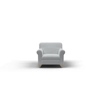 Copridivano Elasticizzato 1 Posto in Poliestere e Cotone Fashionable Grigio Chiaro