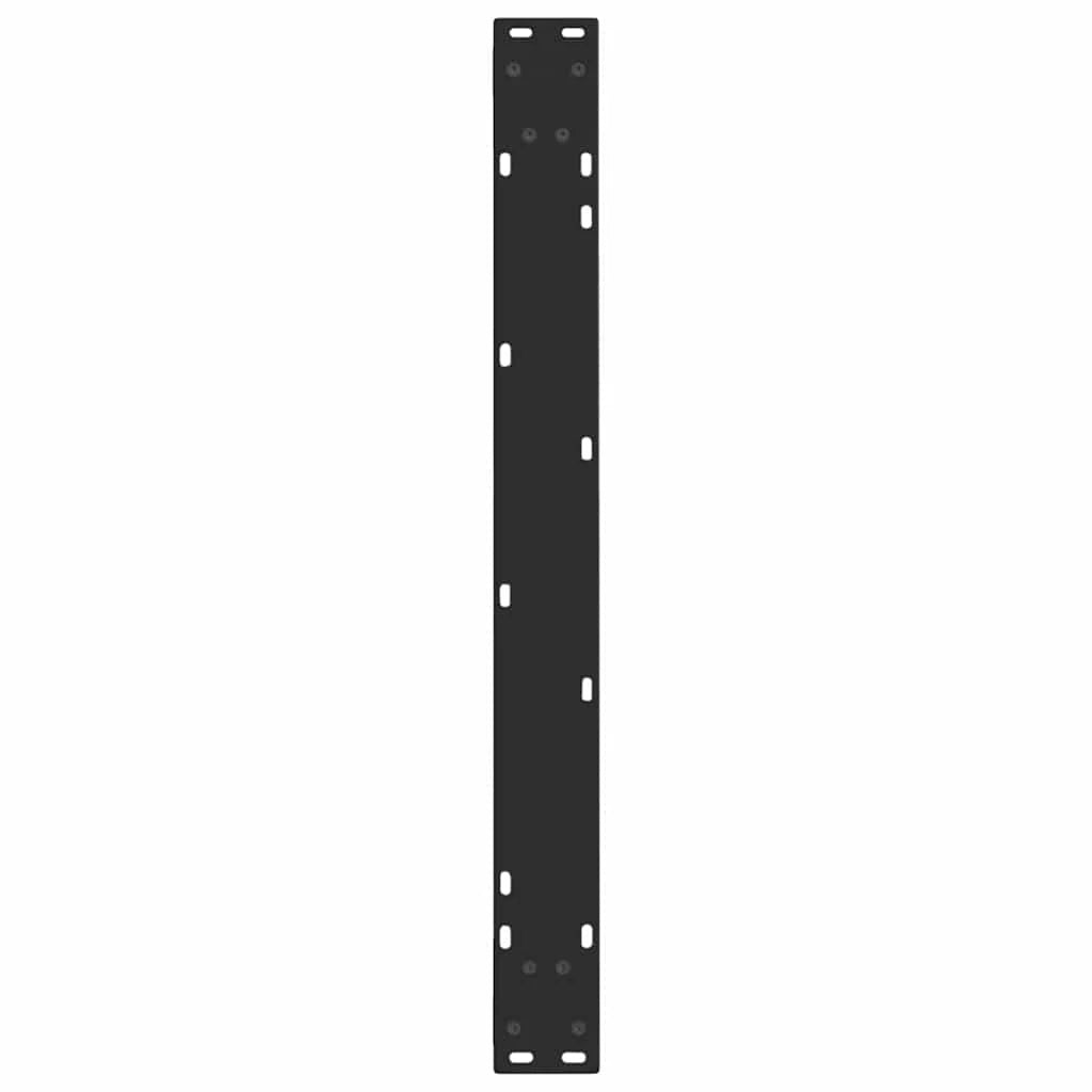 Set di 2 gambe per tavolo da pranzo moderne e funzionali a forma di V 90 x 72 cm in acciaio nero 02_0056938