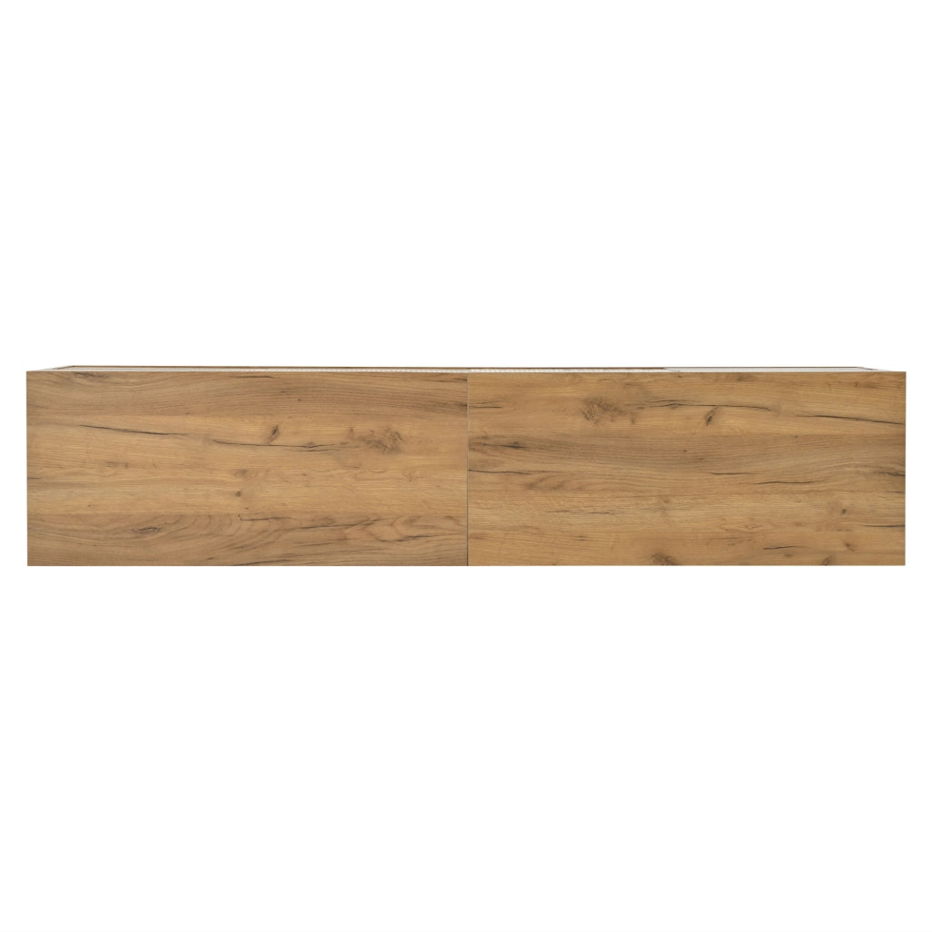 Mobile TV Lowboard ¨C MINIMAL ¨C Legno e Nero, 4 Ante, 8 Gambe, 180x40x50 cm