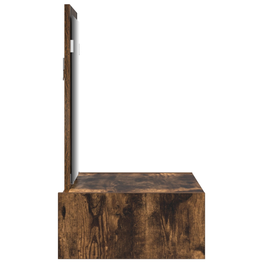 Toeletta a muro Rovere affumicato 60x40x70 cm